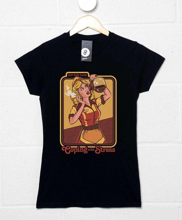 Steven Rhodes Coping With Stress Womens T-Shirt 8Ball